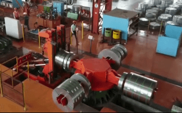 horizontal coil packing line for stainless slit steel coils and copper coils