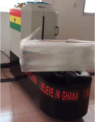 lugggage stretch wrapper used in Ghana airport-min