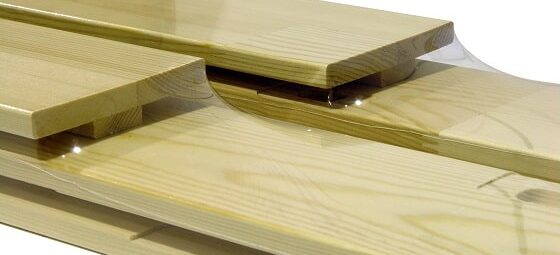 Door frame-shrink wrapped wooden planks-min