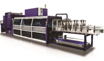 half-tray forming and shrink wrapping machine for bottles and cans