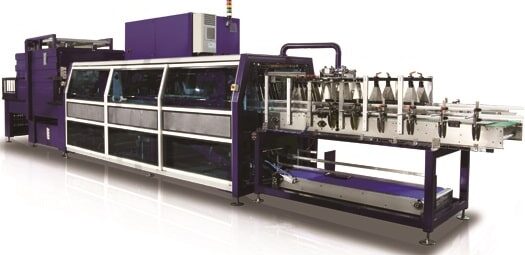 half-tray forming and shrink wrapping machine for bottles and cans