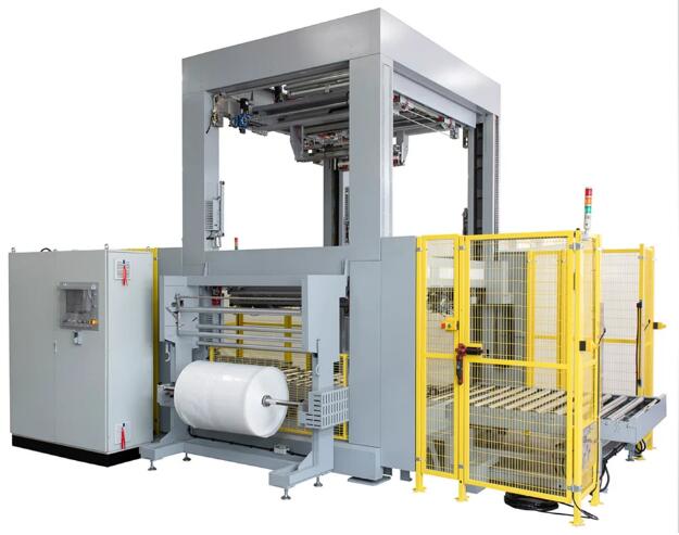 stretch hood pallet packaging machine